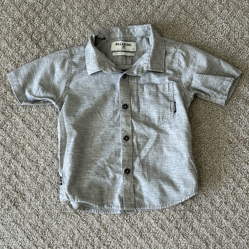 Billabong Drip Dry Button Down - 3T